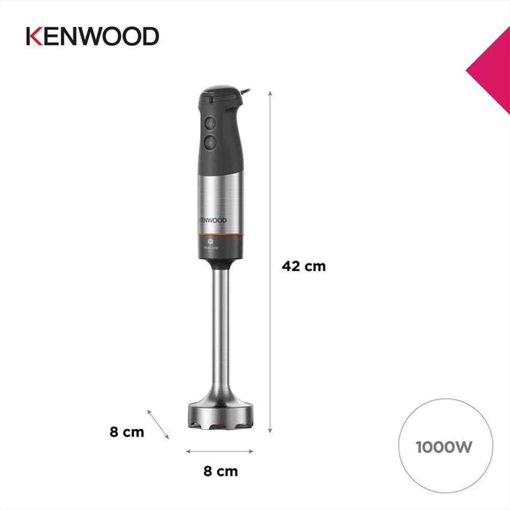Immagine del prodotto KENWOOD. - Frullatore ad immersione Triblade XL+ HBM60.307GY-Grigio
