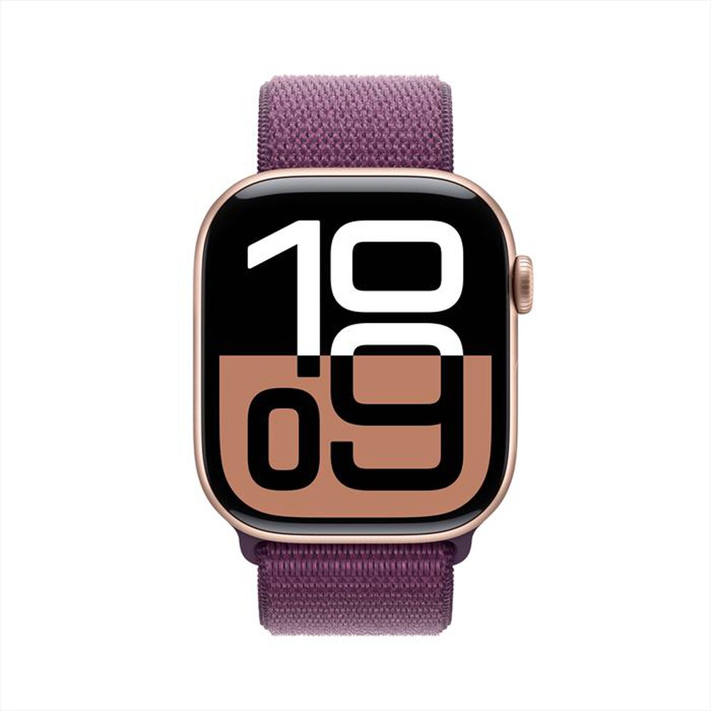 "APPLE - Watch Series 10 GPS 46mm Alluminio-Oro Rosa - Sport Loop Prugna"