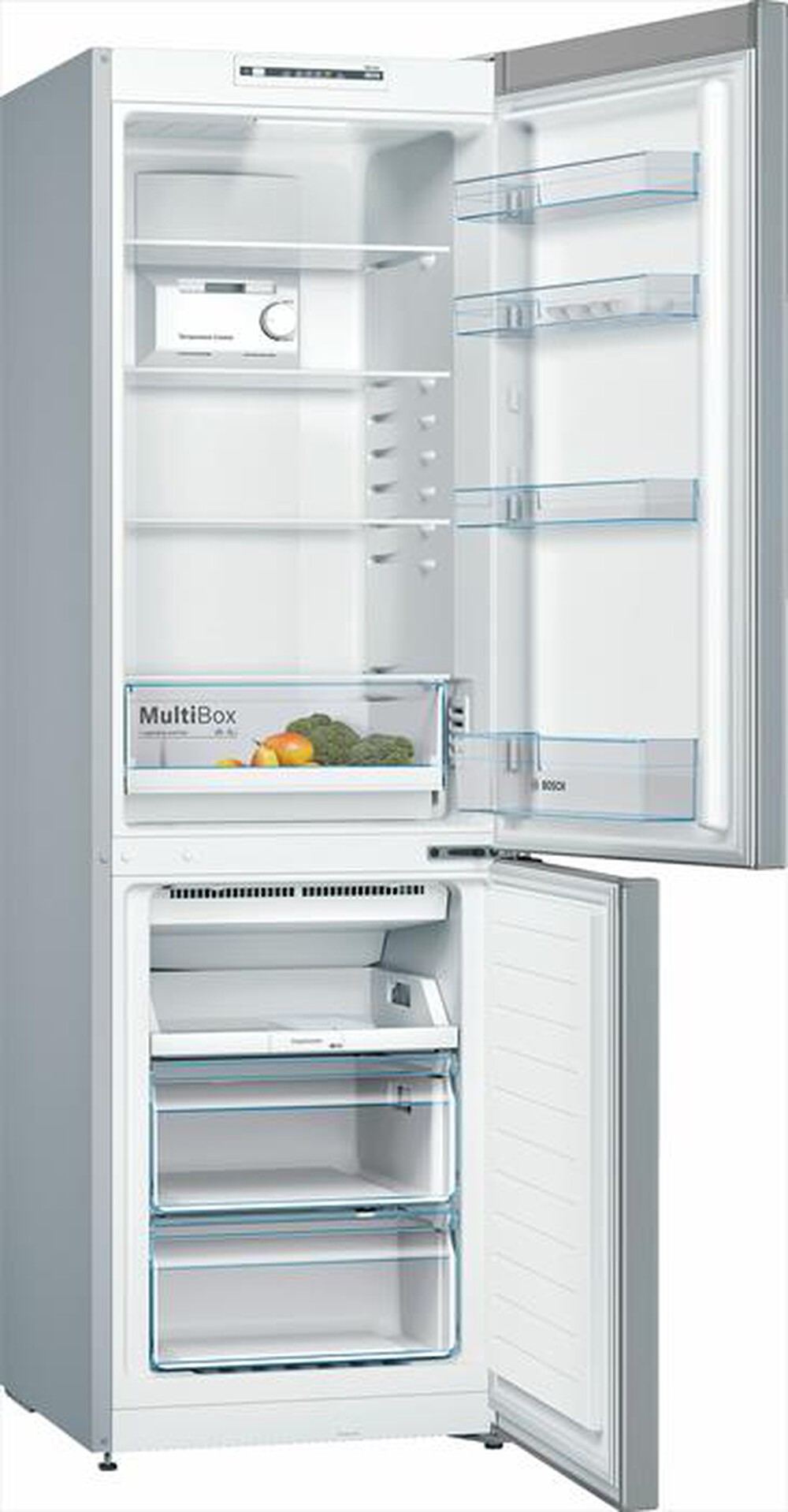 "BOSCH - Frigorifero combinato KGN36NLEA Classe E-Metal look"