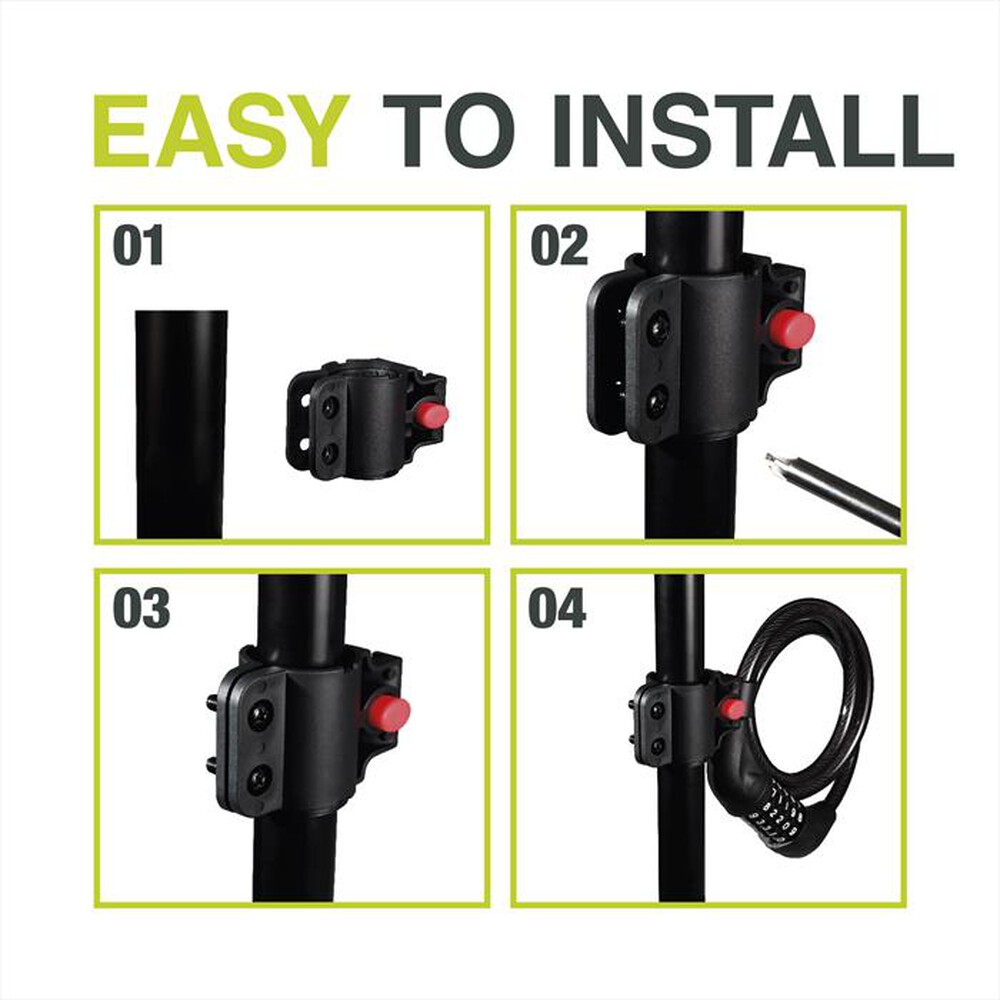 Immagine del prodotto NEWRBAN - Lucchetto per bici e monopattino NEWMLOCKCABLEK-Nero