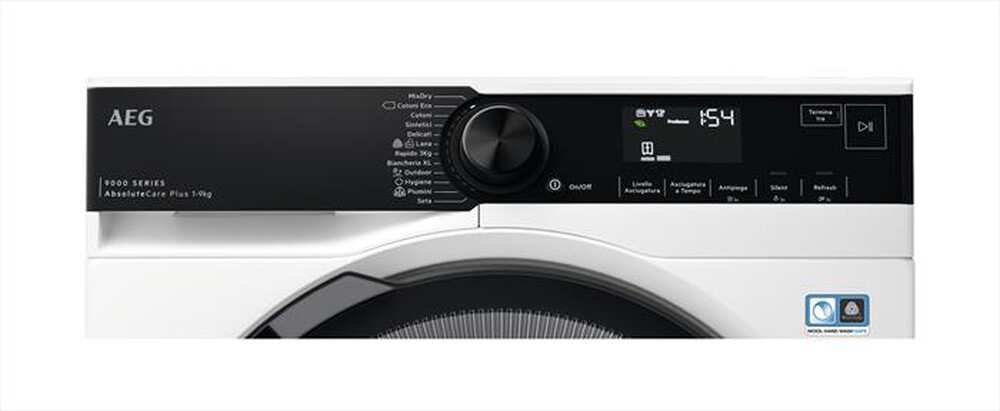"AEG - Asciugatrice TR9HG94B 9 Kg Classe A+++-Bianco/oblò nero"