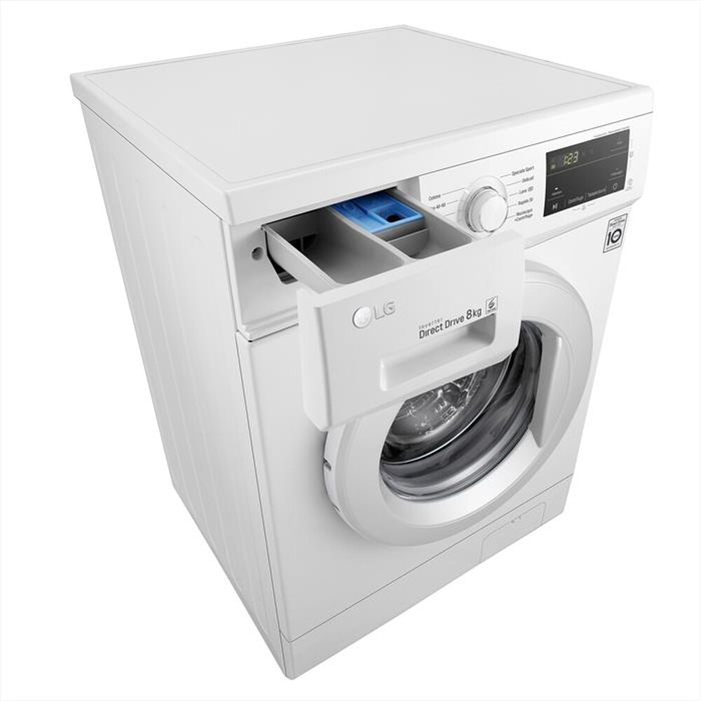 "LG - Lavatrice F4J3TN3WE 8 Kg Classe D-White"