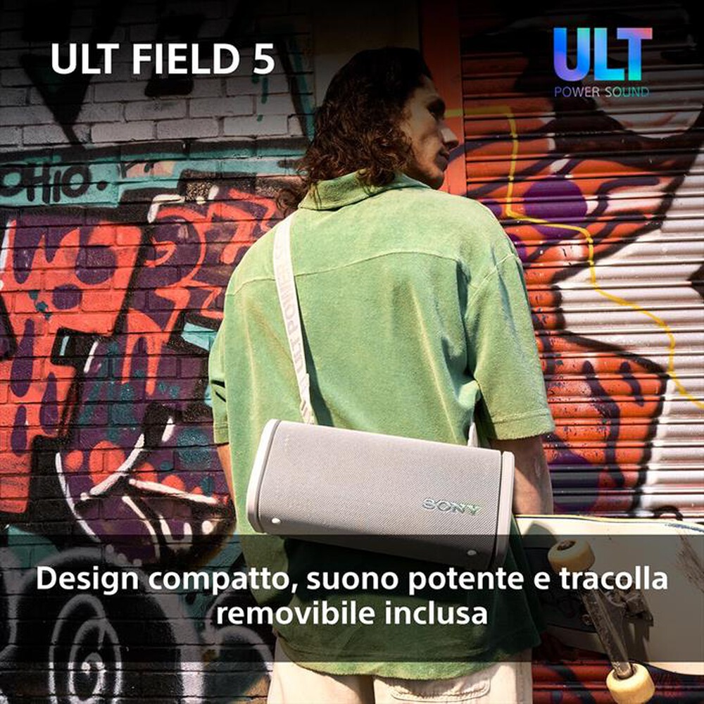 Immagine del prodotto SONY - Speaker portatile Wireless Bluetooth SRSULT50W.CE7-Bianco