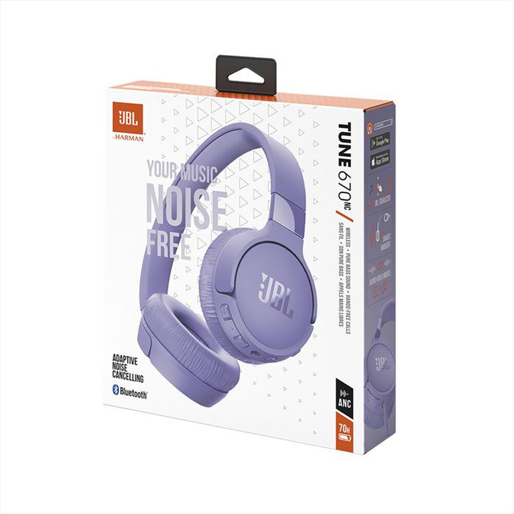 "JBL - Cuffia bluetooth TUNE 670NC-VIOLA"