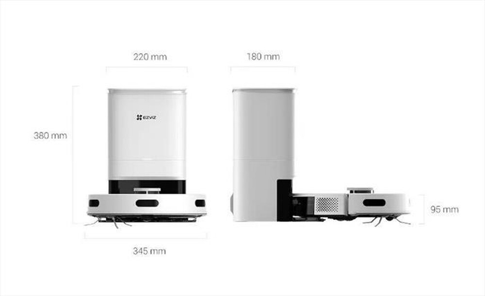 Immagine del prodotto EZVIZ - Aspirapolvere robot RE5 PLUS-Bianco