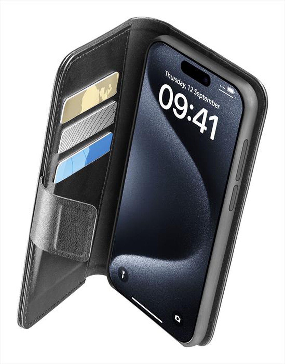 "CELLULARLINE - Custodia Book BOOKAG2IPH15PRMK iPhone 15 Pro Max-Nero"
