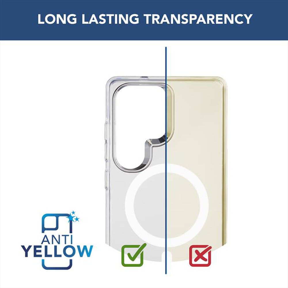 "CELLULARLINE - Cover GLOSS MAG per Galaxy S25 Ultra-Trasparente"