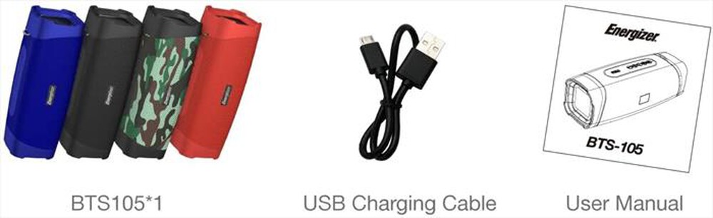 Immagine del prodotto ENERGIZER - BTS105 SPEAKER PORTATILE BLUETOOTH-MILITARE