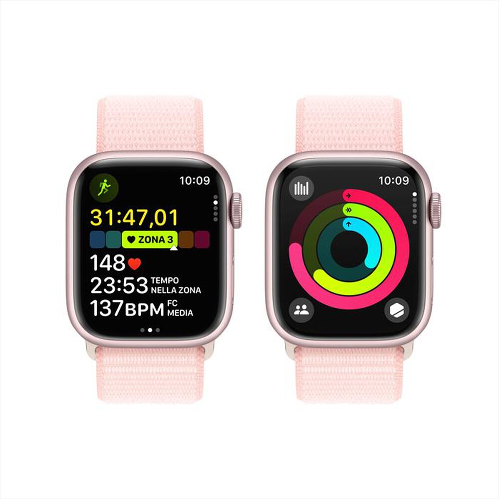 "APPLE - Watch Series 9 GPS Cassa 41mm Rosa-Rosa Confetto"