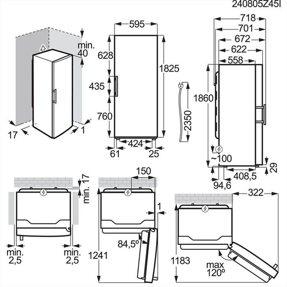 Immagine del prodotto ELECTROLUX - Congelatore verticale LUT6NE28U Classe E 280 lt-Inox