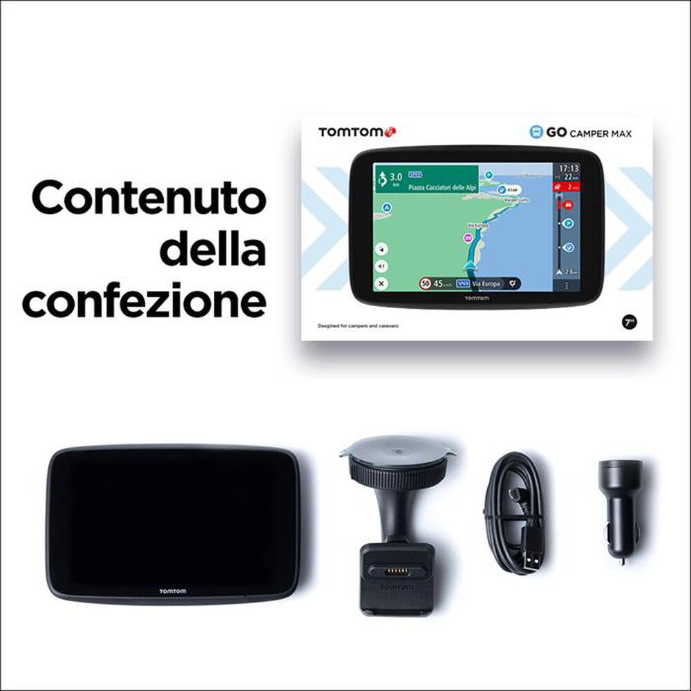 Immagine del prodotto TOM TOM - Navigatore portatile GO CAMPER MAX-Nero