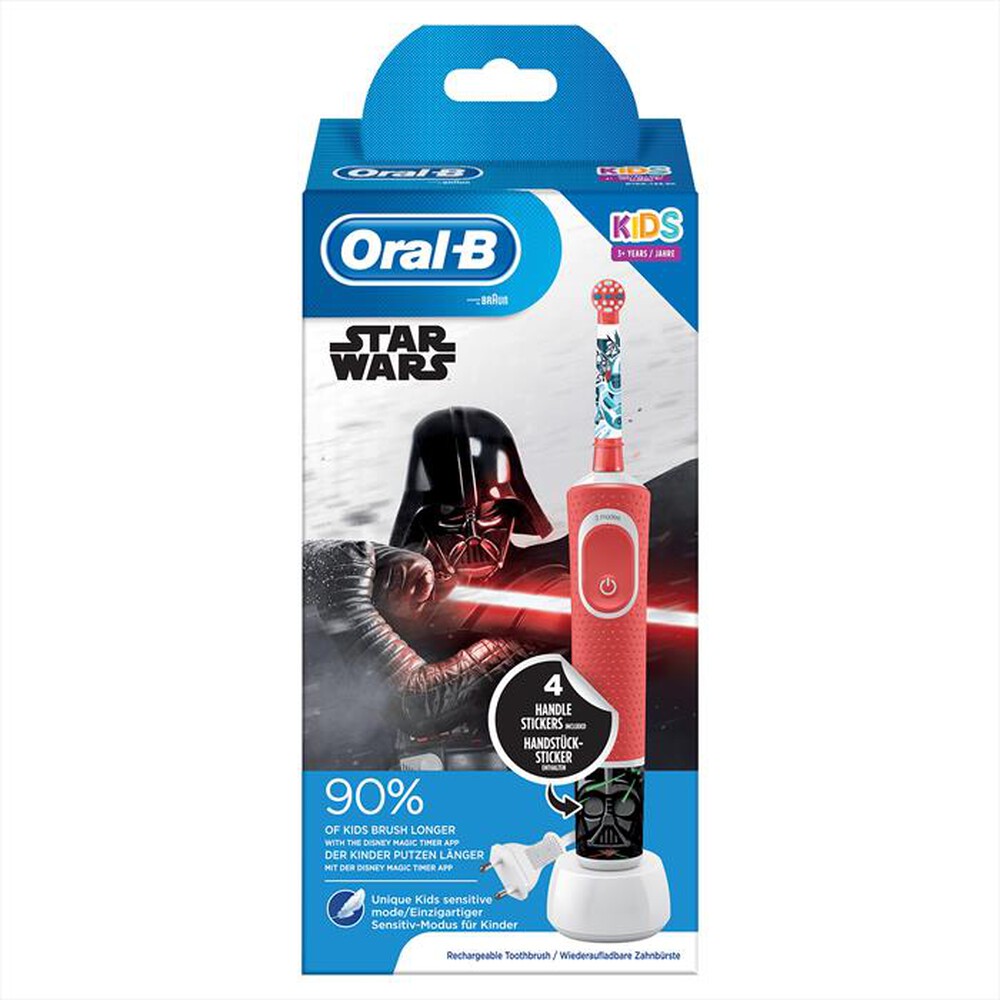 "ORAL-B - Spazzolino elettrico Kids Star Wars-Rosso"