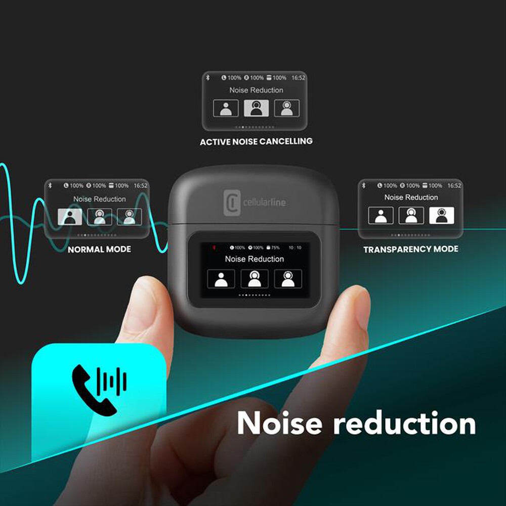 Immagine del prodotto CELLULARLINE - Auricolare bluetooth HUSH-Nero