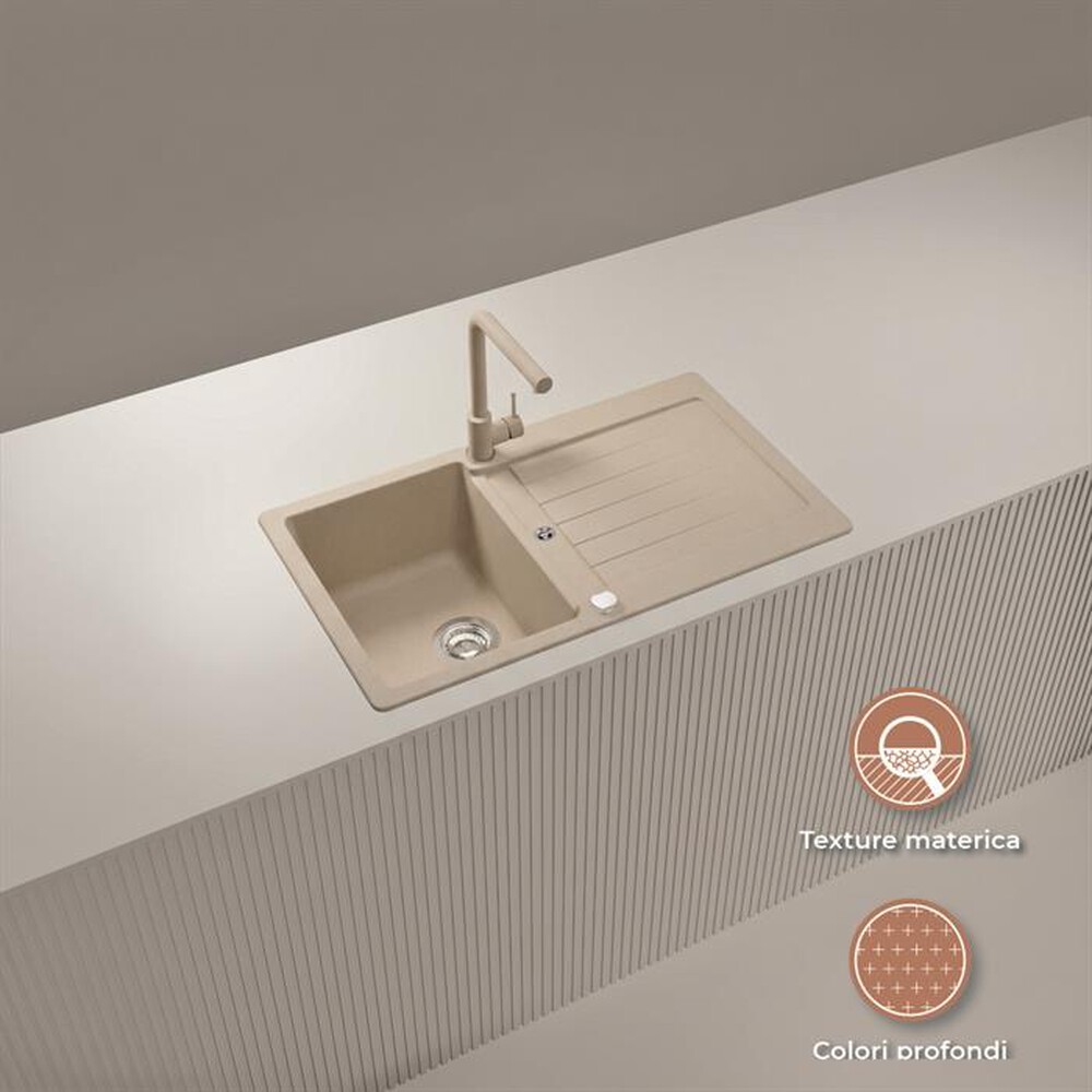 Immagine del prodotto GLEM GAS - Lavello 1 vasca GLU861SA-Avena
