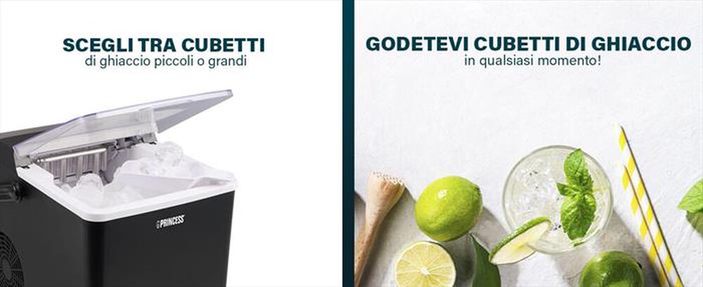 Immagine del prodotto PRINCESS - 283098 - FABBRICATORE DI GHIACCIO-Nero / Plastica