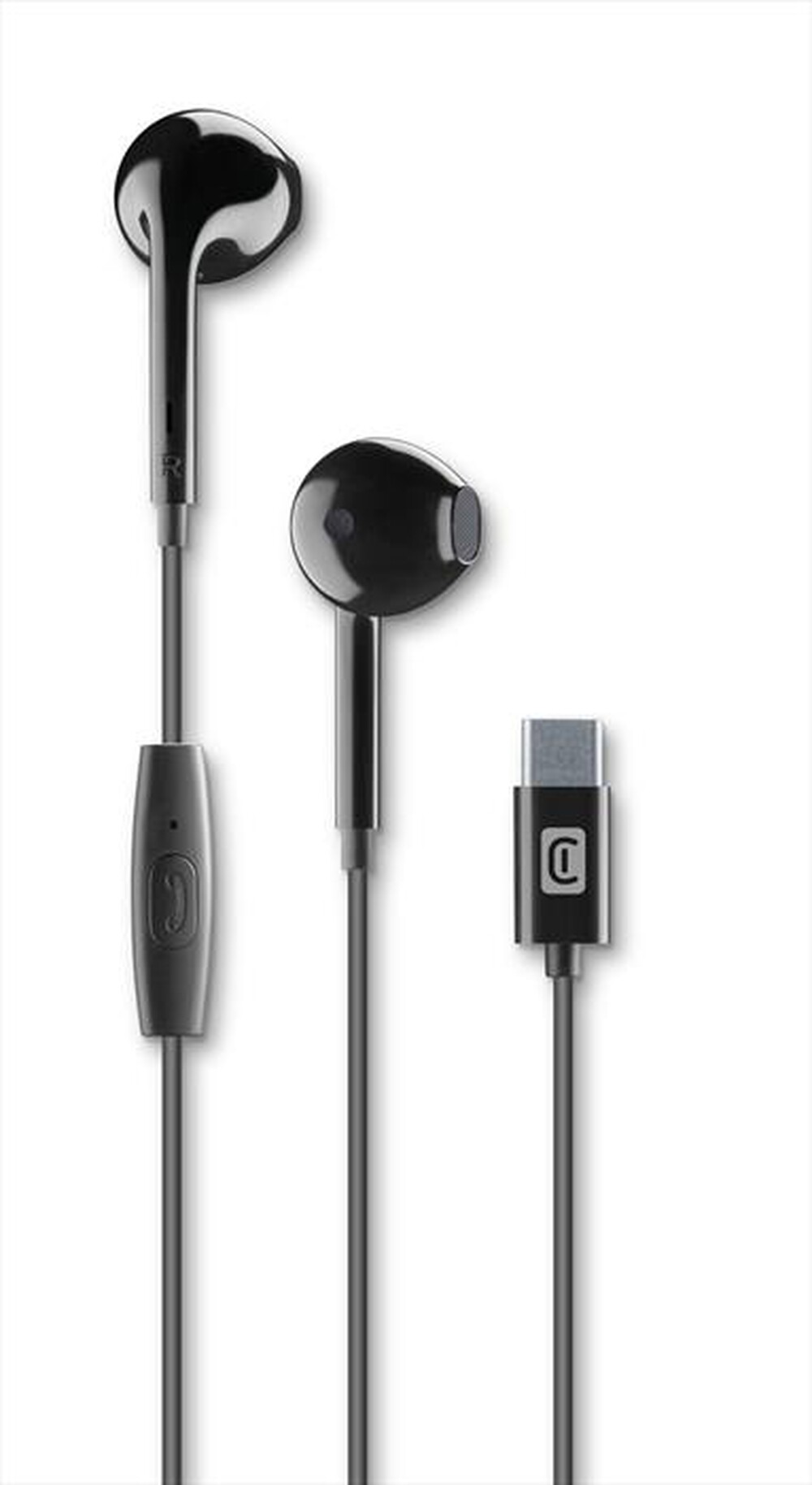 CELLULARLINE - Auricolare cuffia AUCAPSULETYPECK-Nero