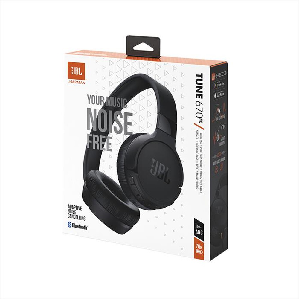 "JBL - Cuffia bluetooth TUNE 670NC-NERO"