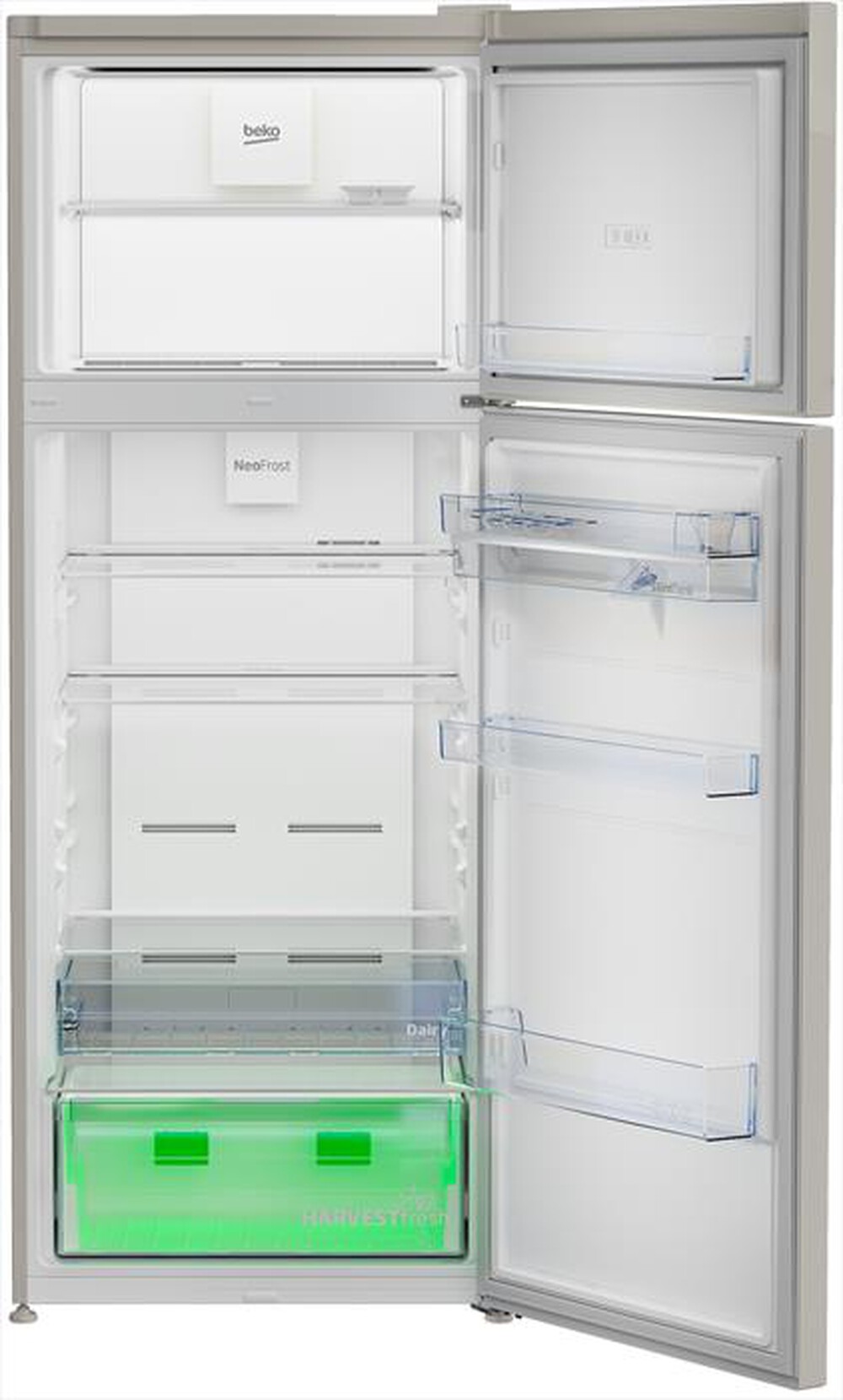 "BEKO - Frigorifero 2 porte RDNE455E40DBN Classe E 406 lt-Beige"