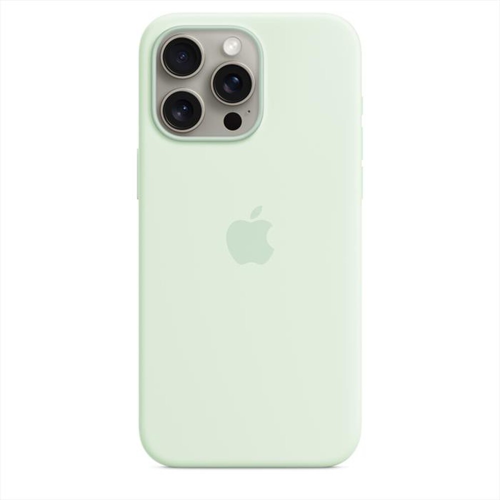Immagine del prodotto APPLE - Custodia MagSafe in silicone per iPhone 15 Pro Max-Menta fredda