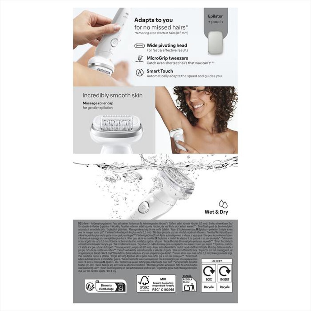 Immagine del prodotto BRAUN - Epilatore Wet & Dry LEGEPIL SES9-000 SILV BOX MN-ARGENTO