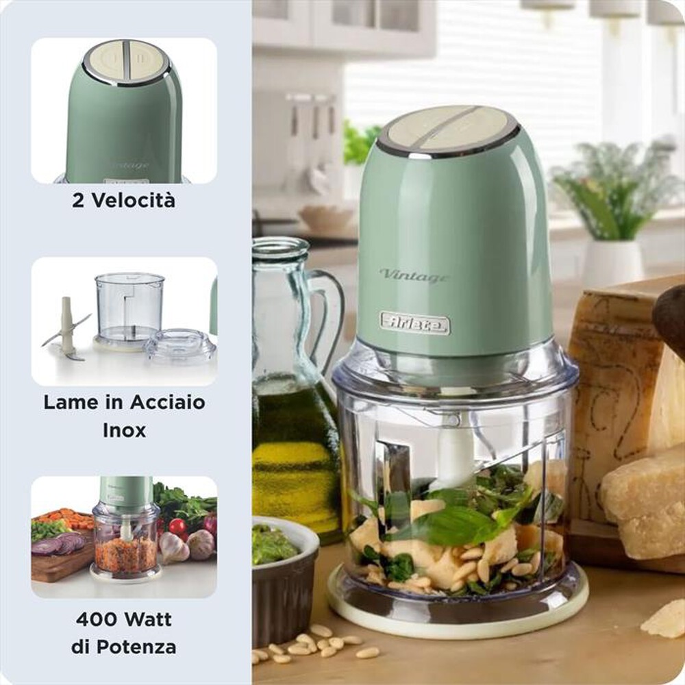 Immagine del prodotto ARIETE - 0438 Vintage Tritatutto Elettrico 400W-verde