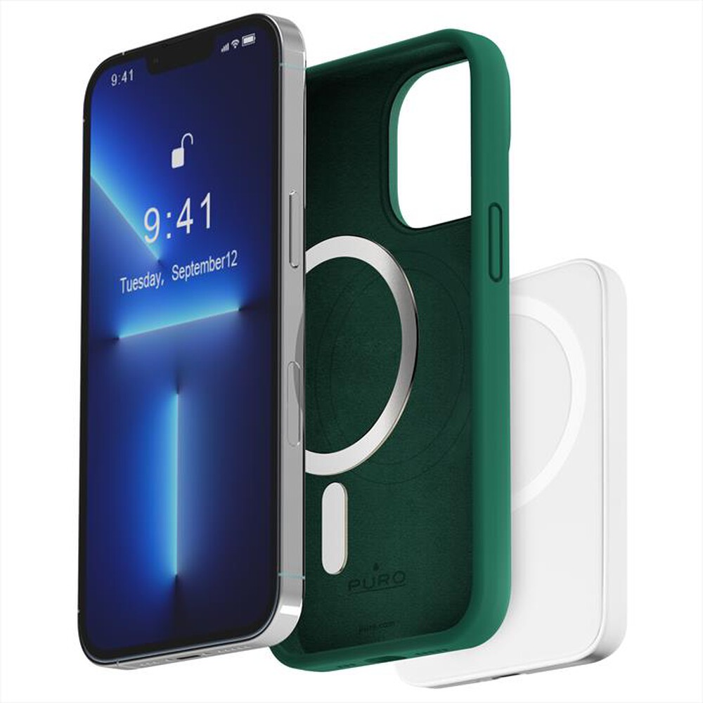 "PURO - Cover PUIPC14P61ICONMDKGRN per iPhone 14 Pro-Jade"