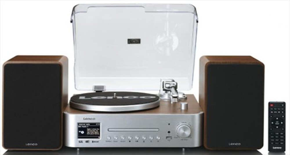 Immagine del prodotto LENCO - Sistema all-in-one MC-860WDSI-WOOD SILVER