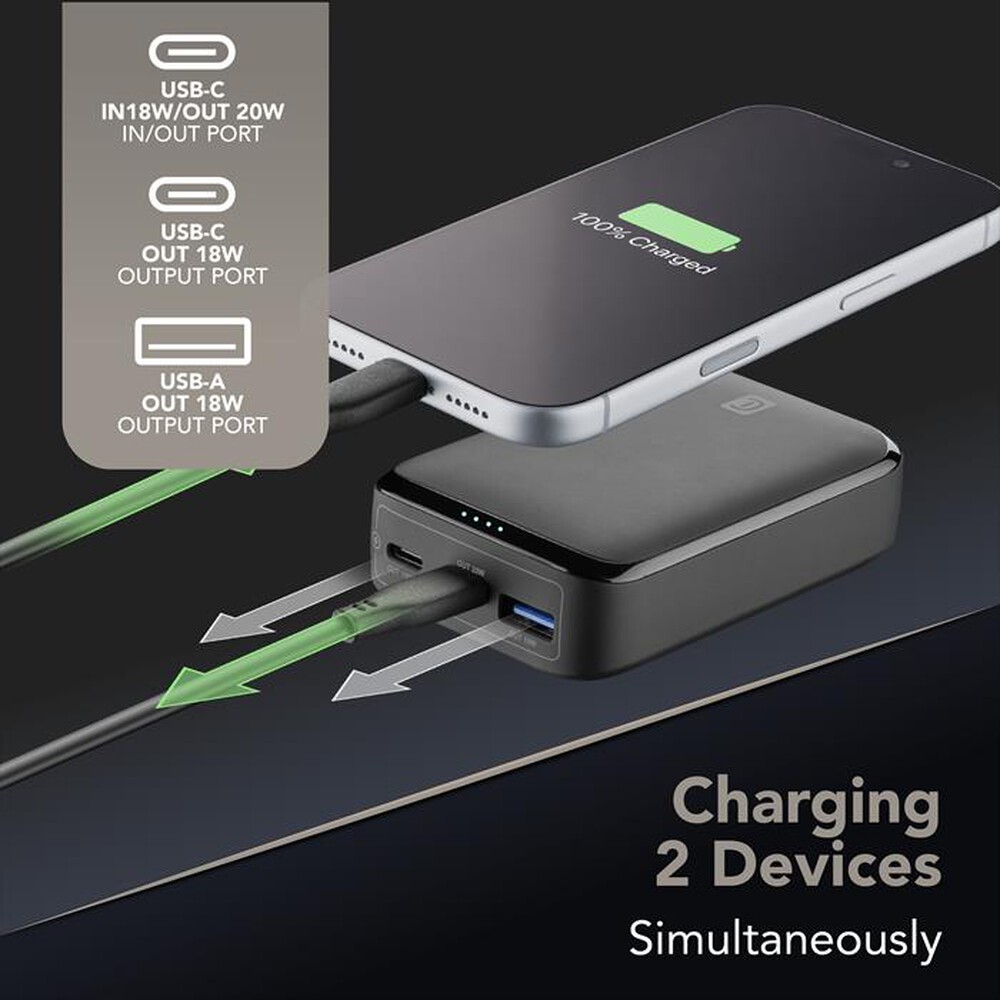 Immagine del prodotto CELLULARLINE - Power Bank Essence Promo 10.000mAh PD fino a 20W-Nero
