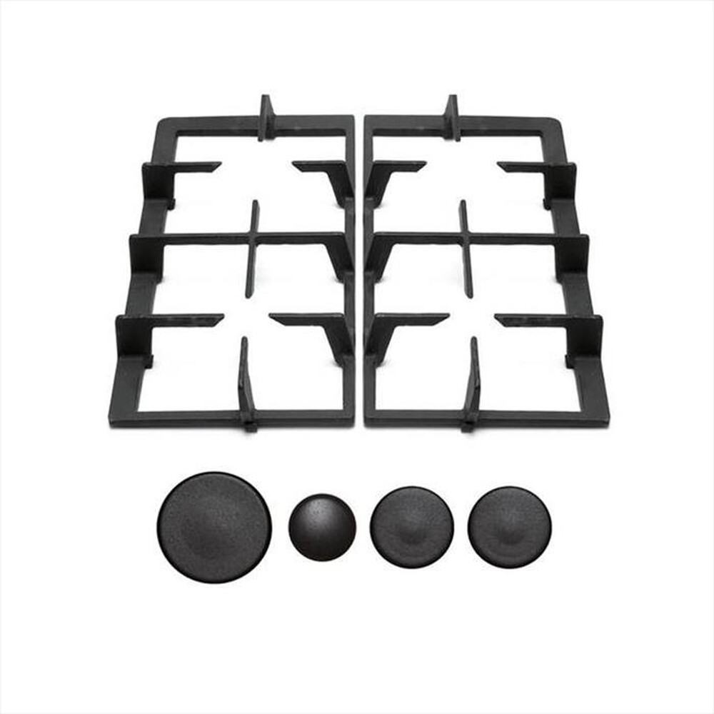 "SCHOCK - 9N60GH Kit 2 griglie in ghisa e coprispartifiamma-NERO"