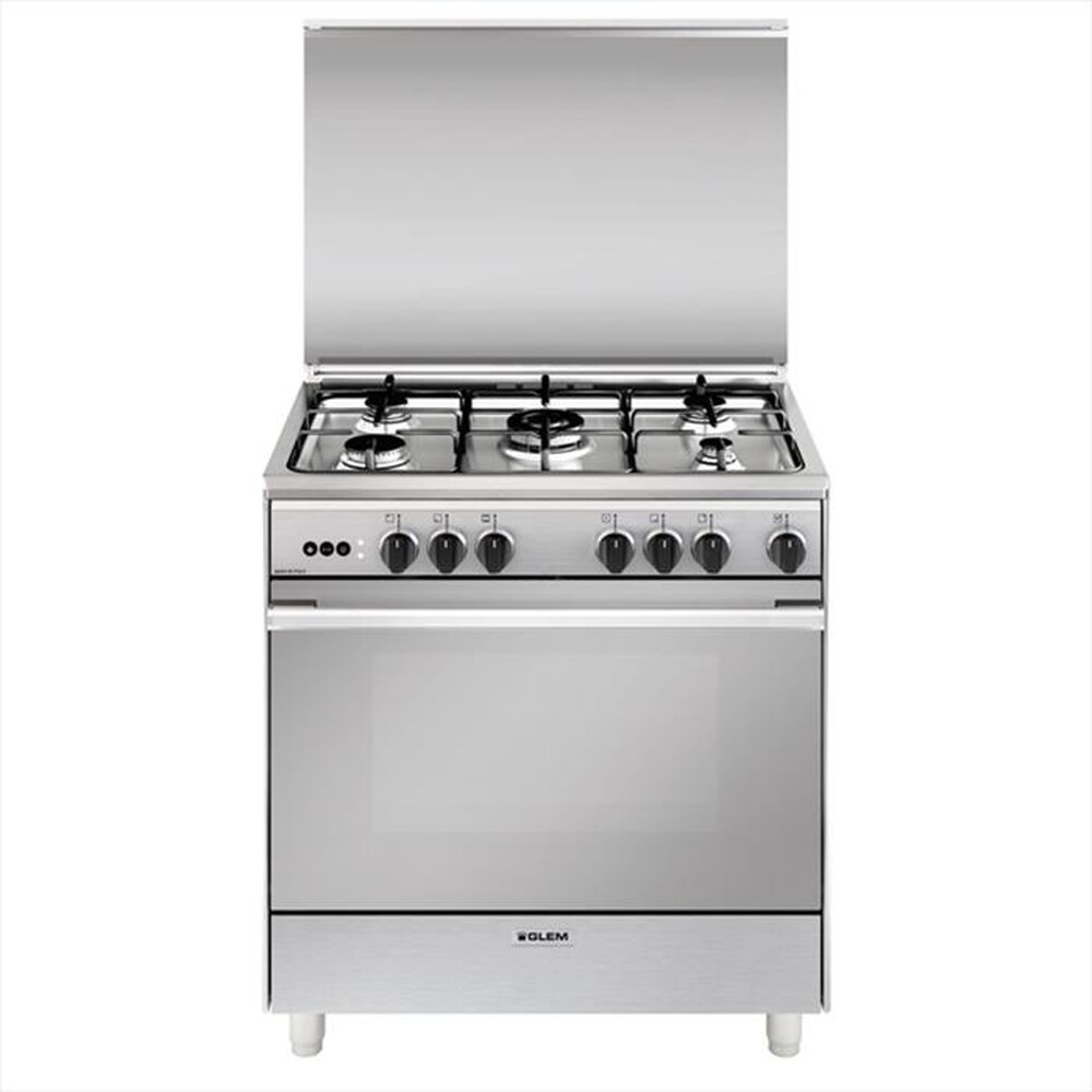 "GLEM GAS - Cucina a gas U865VI Classe A-INOX"