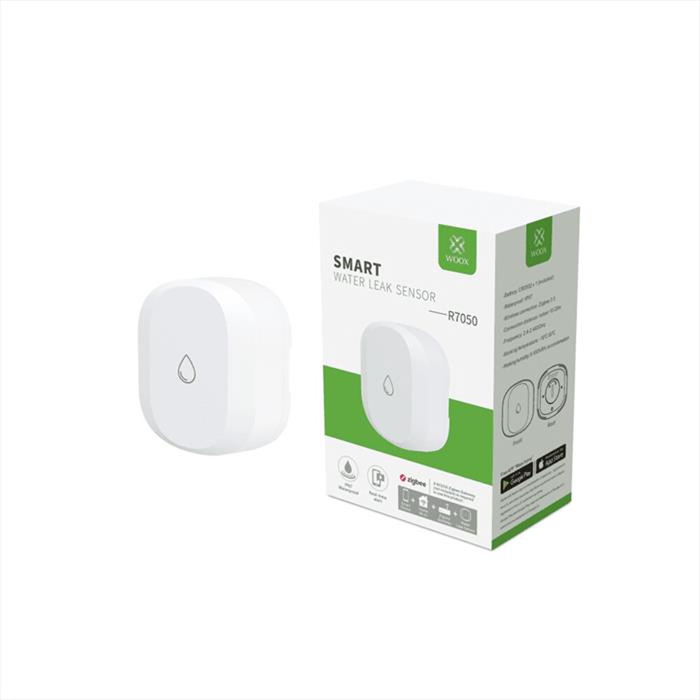 "WOOX - SMART WATER LEAK SENSOR-BIANCO"
