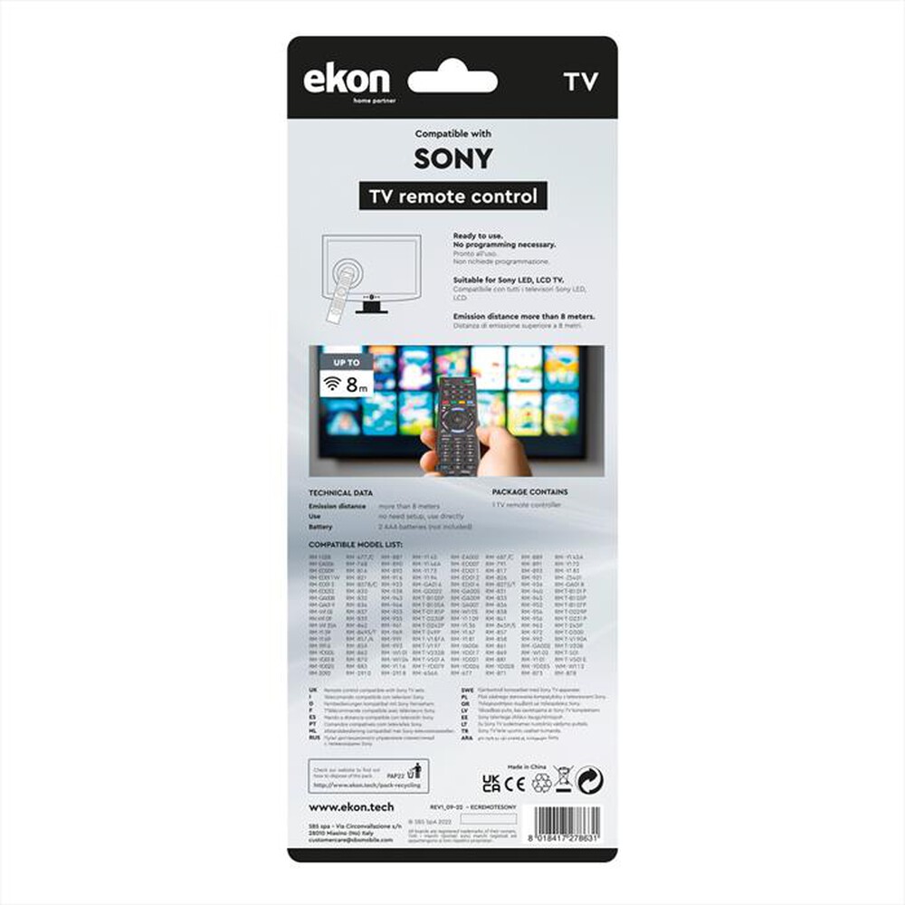 Immagine del prodotto SBS - ECREMOTESONY