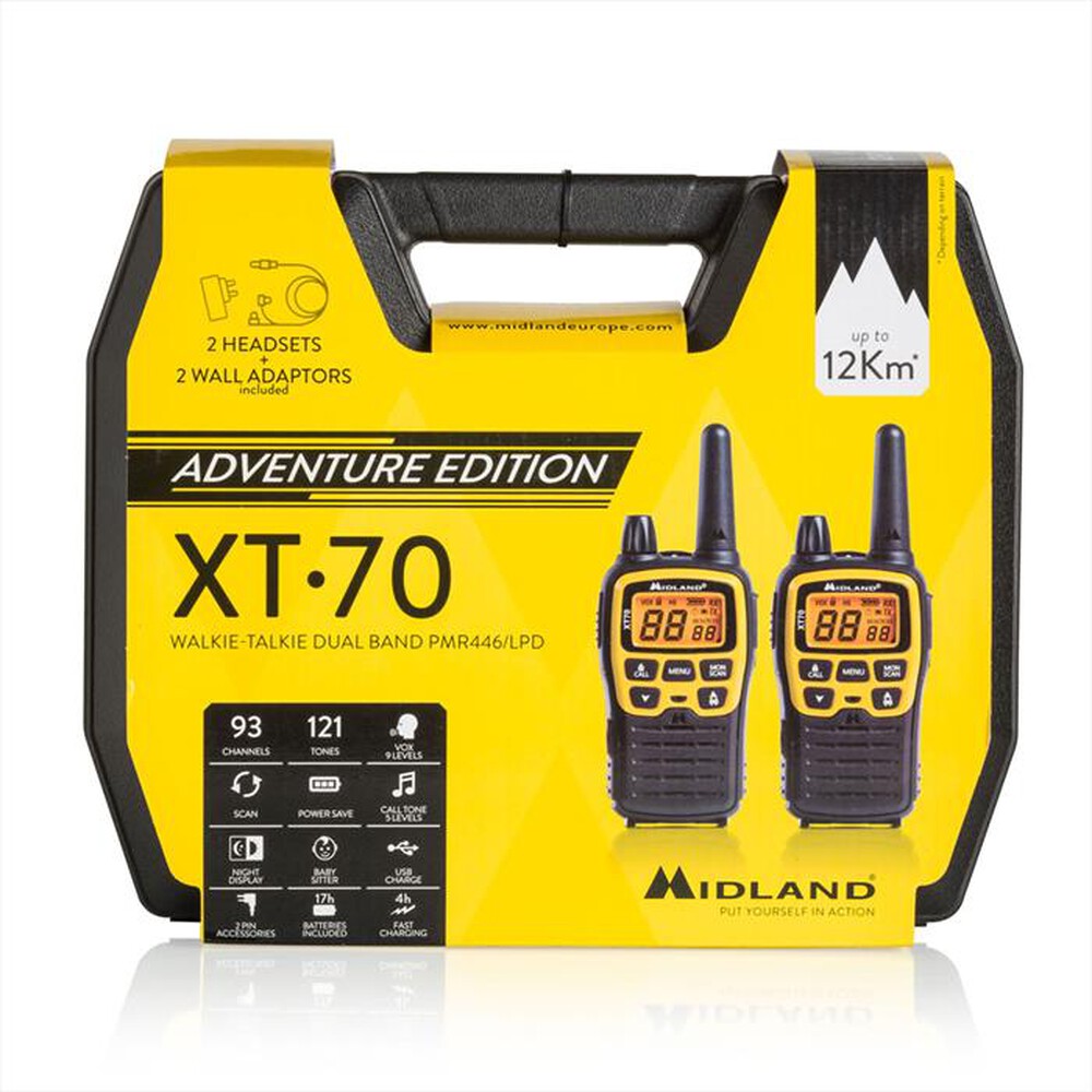 "MIDLAND - XT-70 ADVENTURE-Nero/Giallo"