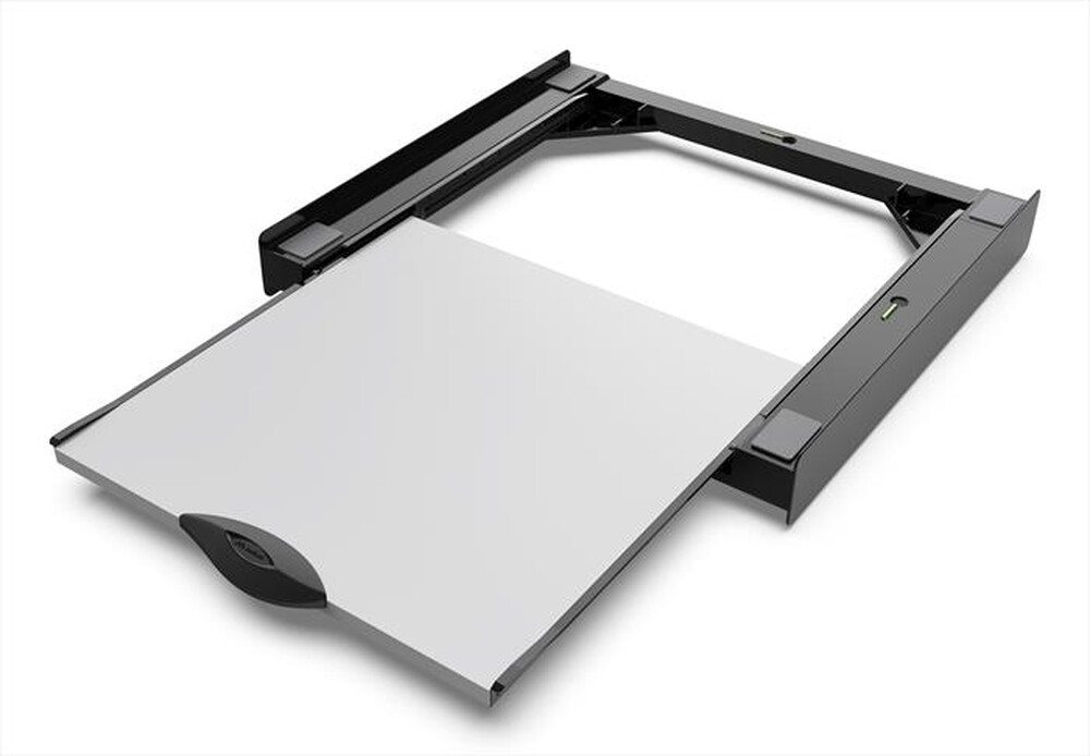 MELICONI - Kit di sovrapposizione lavatrice TORRE DARK-Tecnopolimero Nero e legno gri