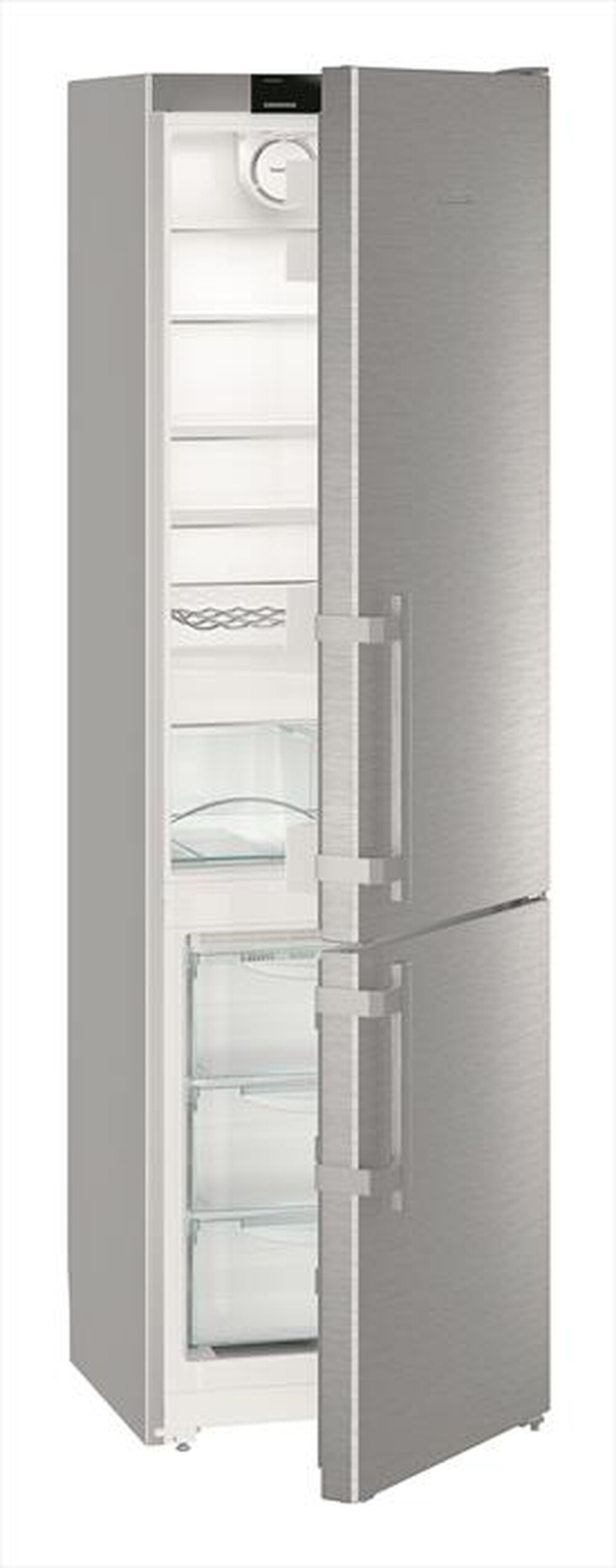 "LIEBHERR - Frigorifero combinato CNEF 4015-21 Classe E 390lt-Acciaio"