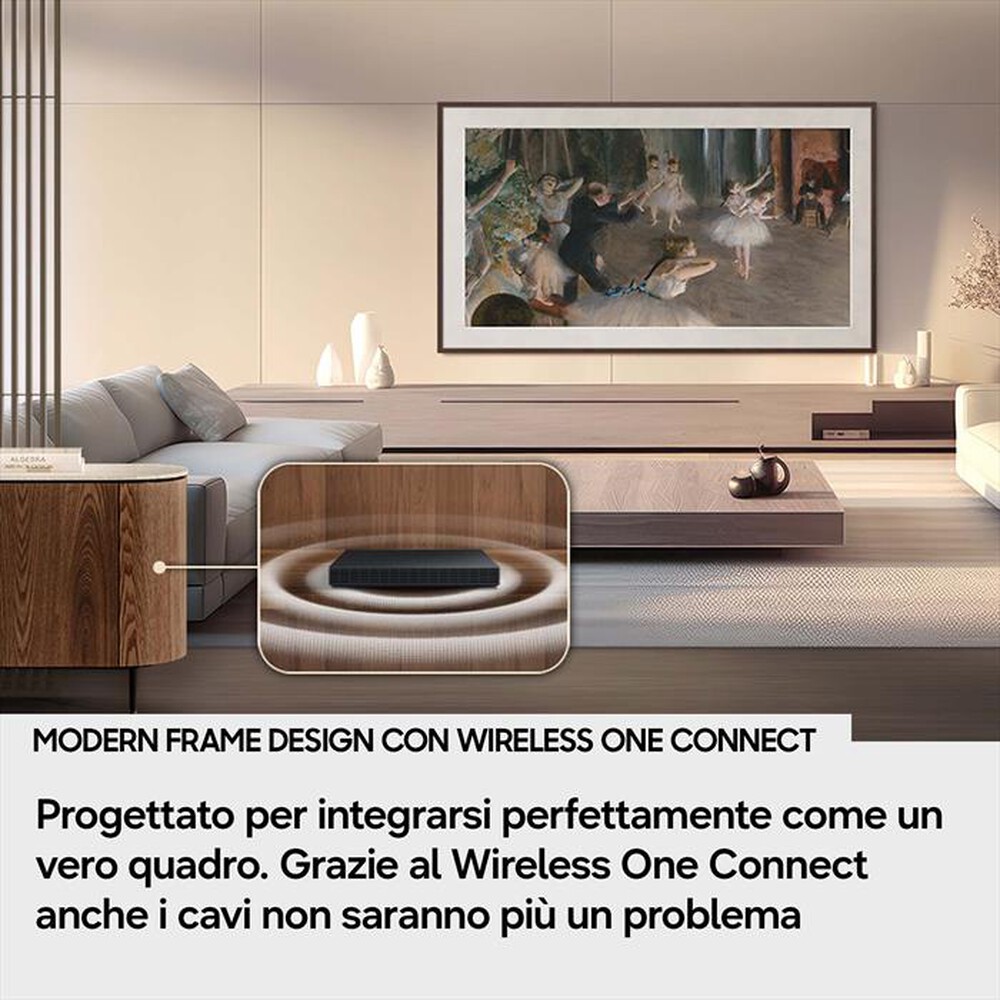Immagine del prodotto SAMSUNG - Smart TV The Frame Pro QLED AI 65" QE65LS03HWUXZT-Black