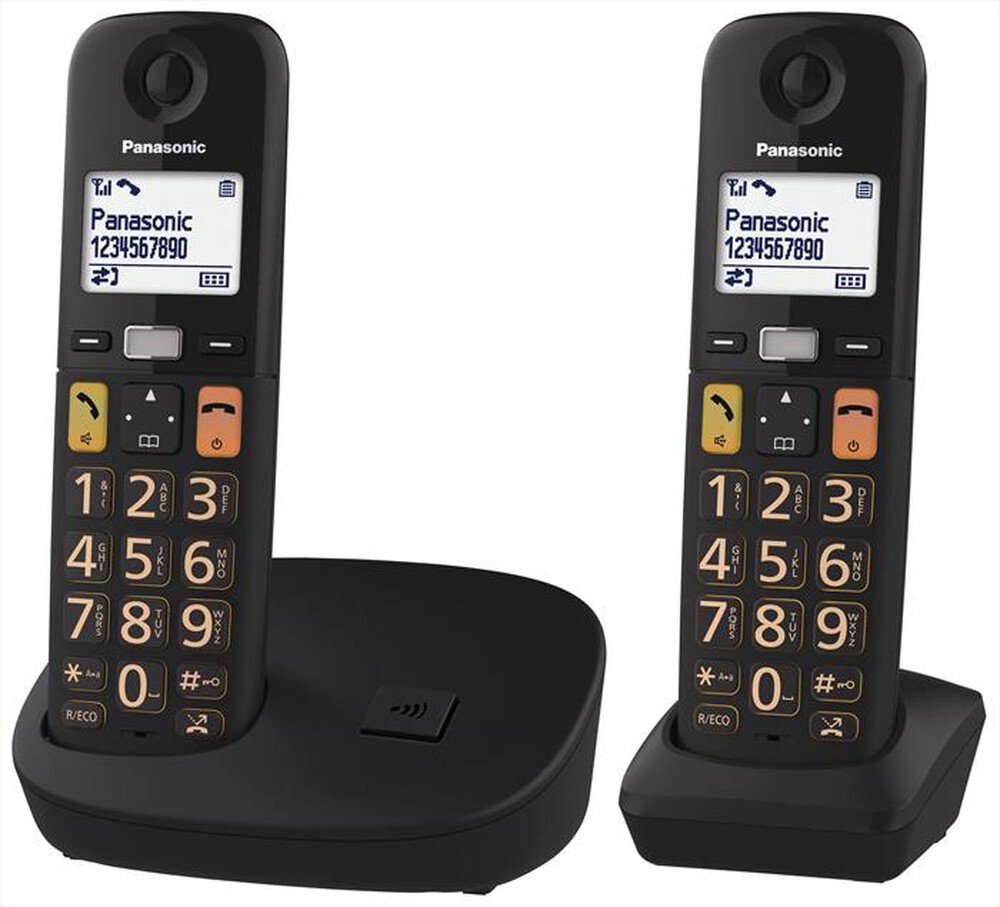 Immagine del prodotto PANASONIC - Cordless 2 pezzi KX-TGU112EXB-Nero