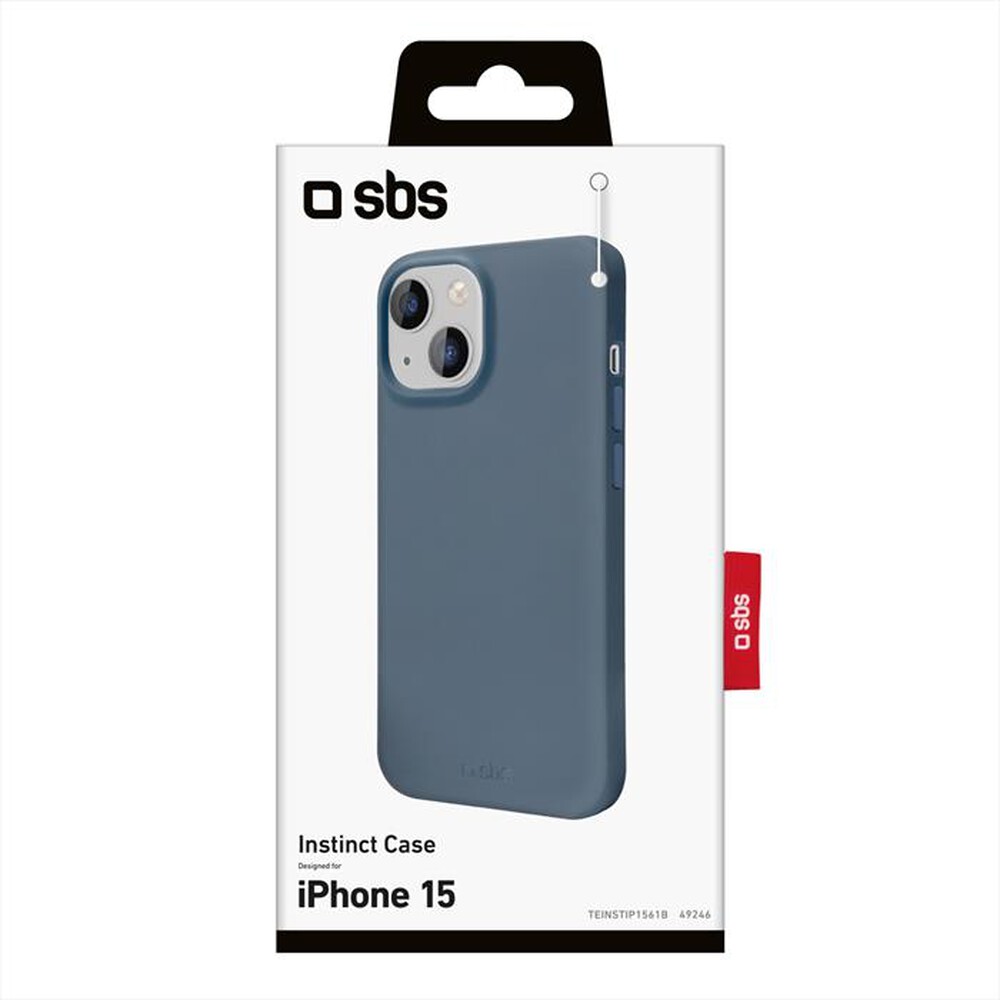 "SBS - Cover Instinct TEINSTIP1561B per iPhone 15-Blu"