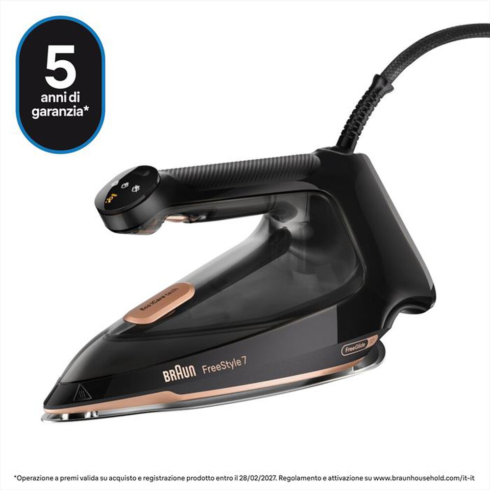 Immagine del prodotto BRAUN - Ferro da stiro a vapore FI7276BK-Nero / Rame