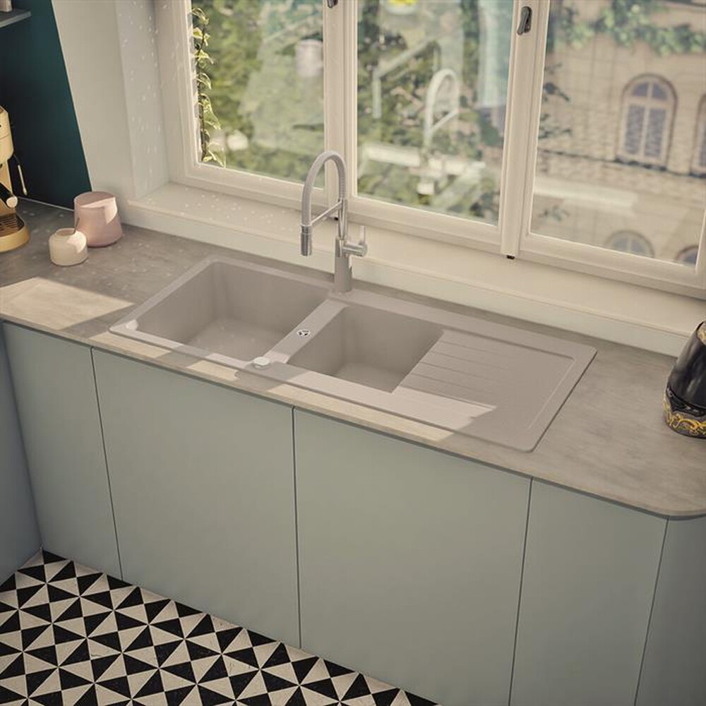 Immagine del prodotto GLEM GAS - Lavello 2 vasche GLU162WH-Bianco Opaco