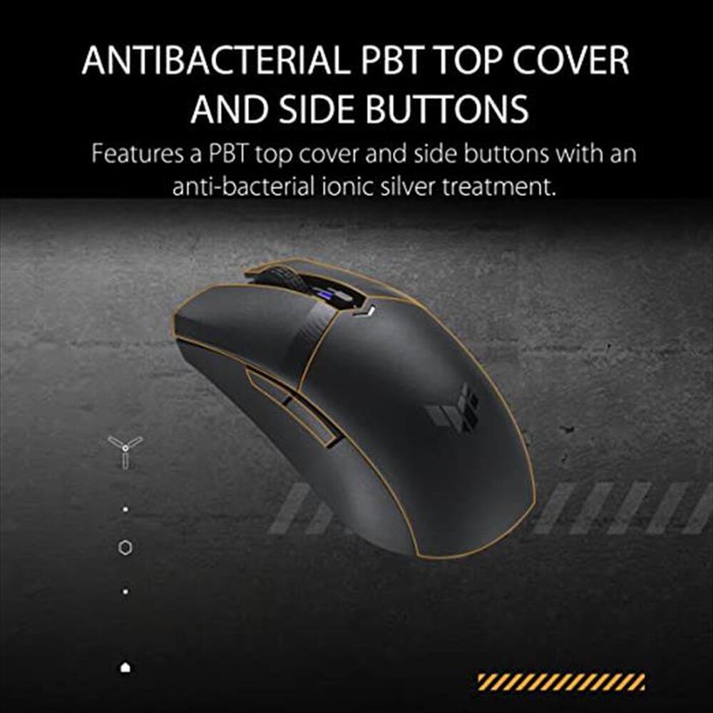 "ASUS - Mouse gaming TUF MOUSE M4 WL-Nero"