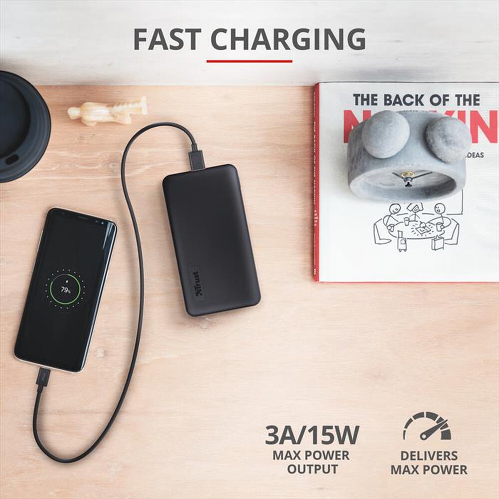 "TRUST - PRIMO POWERBANK 5.000-Black"