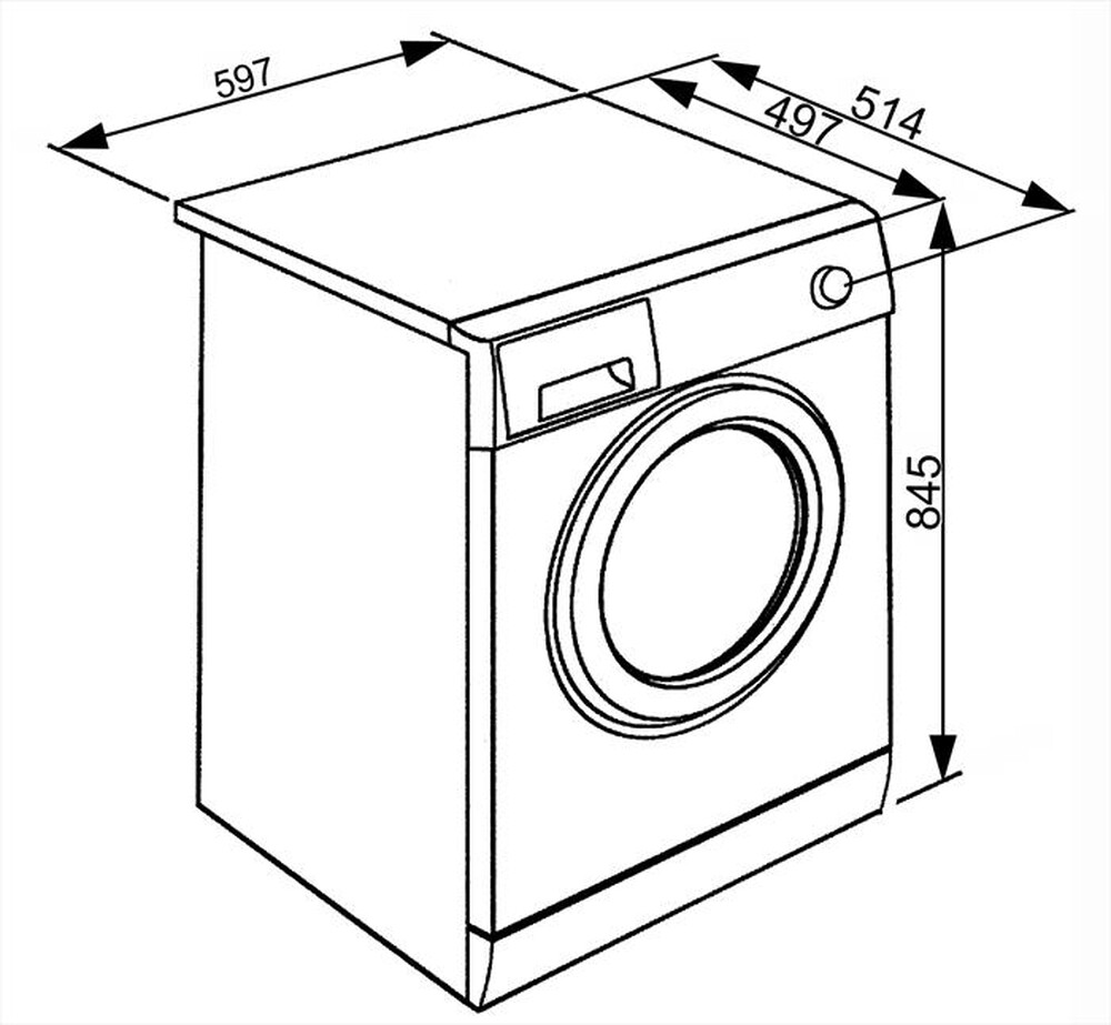Immagine del prodotto SMEG - Lavatrice LBW60IT 6 Kg Classe D-bianco