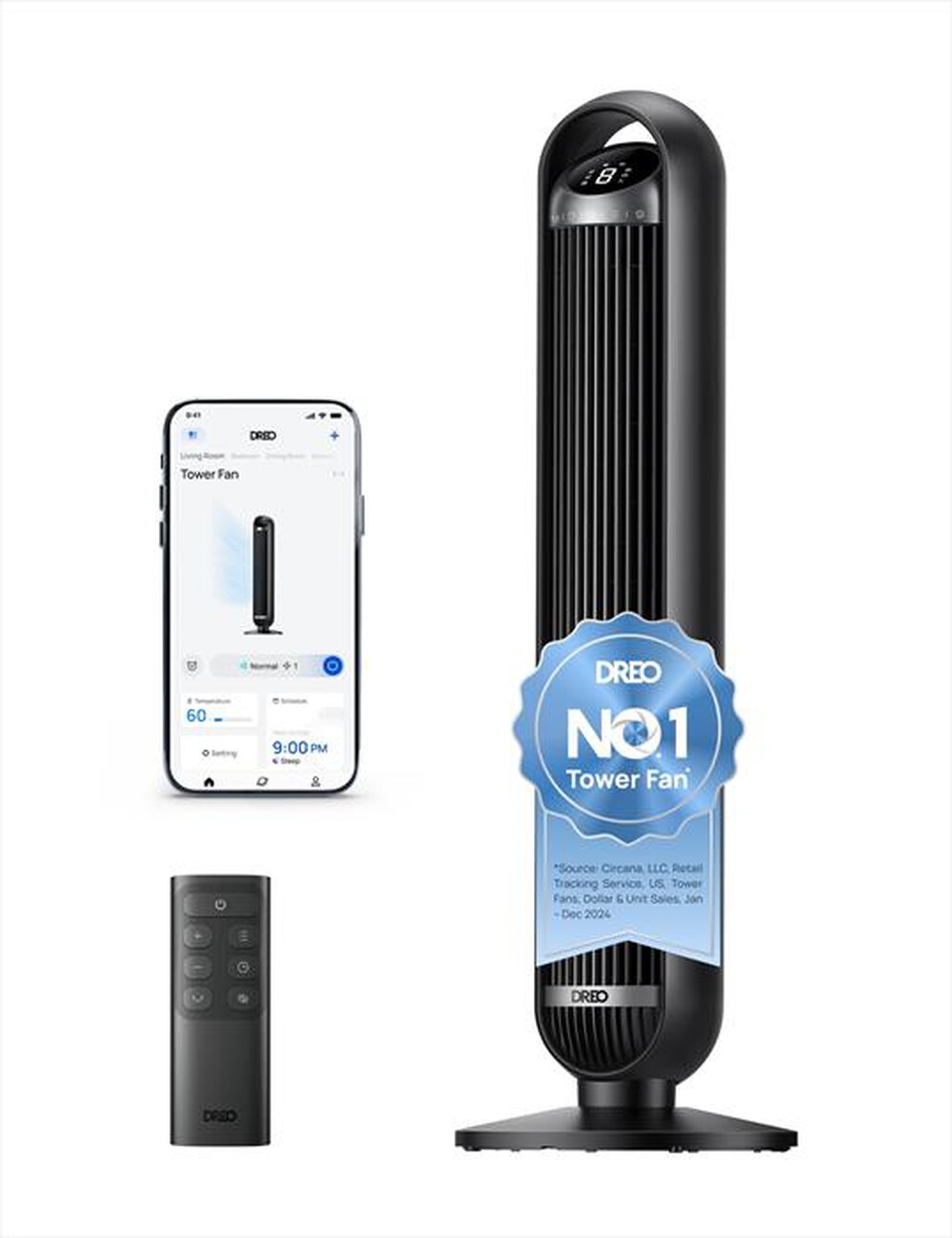 Immagine del prodotto DREO - Ventilatore TOWER FAN 413S-nero
