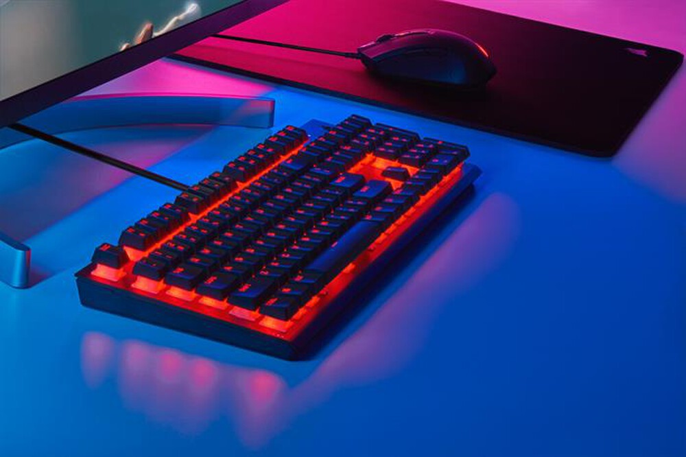 "CORSAIR - Tastiera gaming CORSAIR K60 PRO-Nero/Rosso"