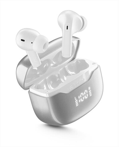 CELLULARLINE - Auricolare bluetooth BTKEYPROTWSW-Bianco