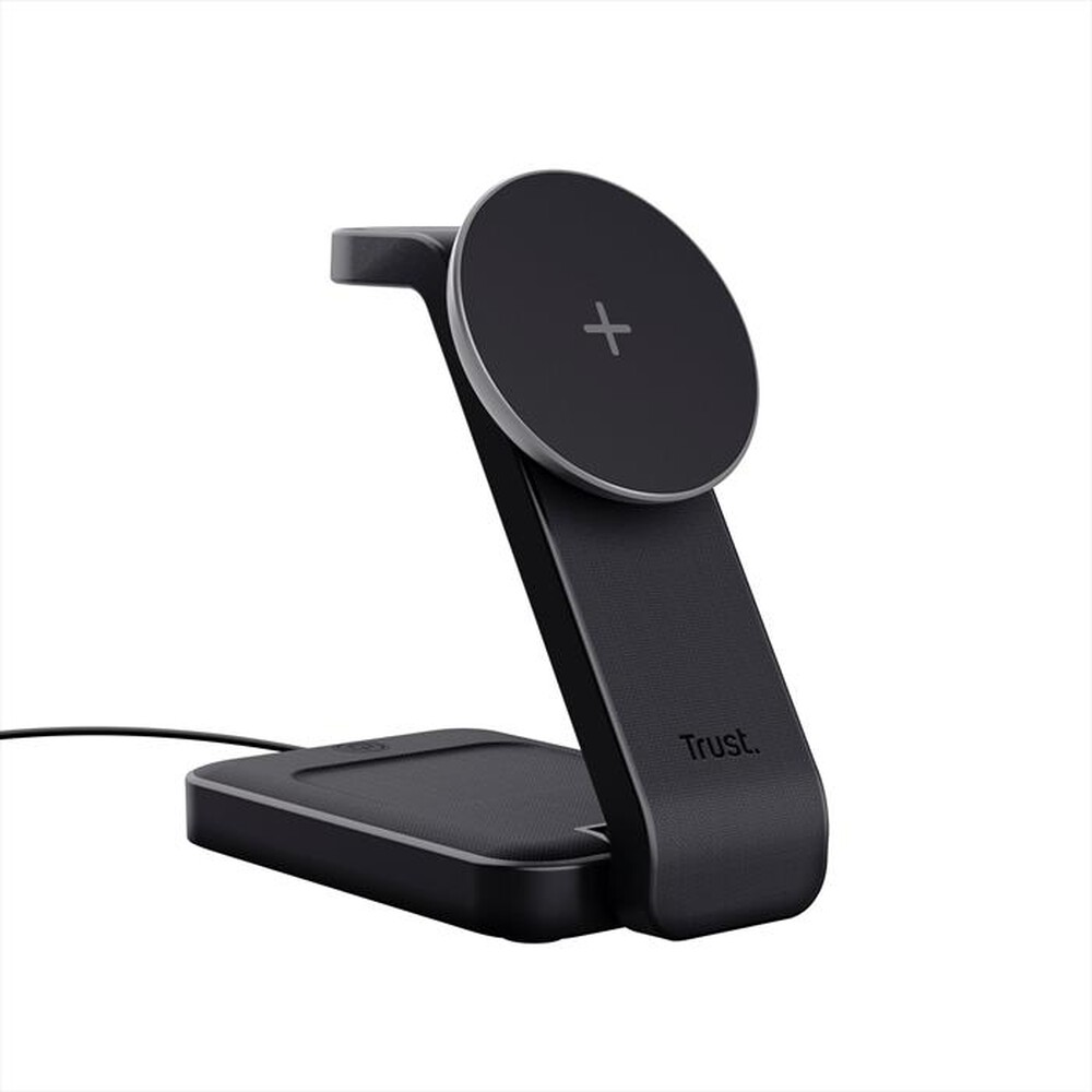 "TRUST - VIRO 3-IN-1 MAGNETIC CHARGE STAND-Black"