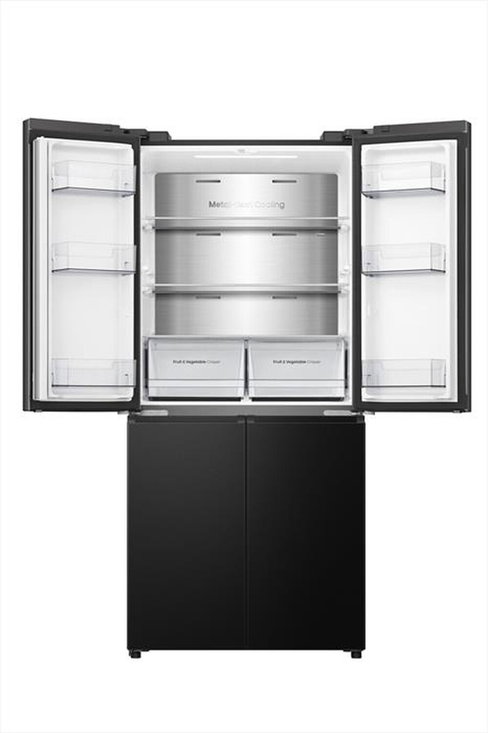 "HISENSE - Frigorifero 4 porte RQ5P470SAFE Classe E 483 lt-Black Inox"