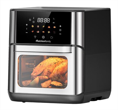 MELCHIONI FAMILY - Friggitrice ad Aria 12L FLORA-Silver / Plastica