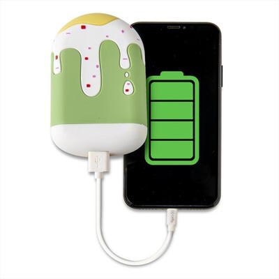 CELLY - PBICE2600GN-PB 2600 FOOD ICE LOLLY-Verde/Plastica